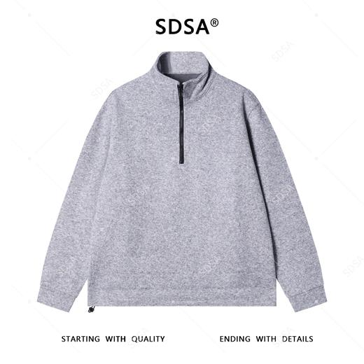 26T8792SDSA秋冬新款痞帅男装时尚半拉链立领卫衣百搭下摆设计百搭时尚 商品图1