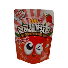 LOT100草莓酸味软糖 66g/袋