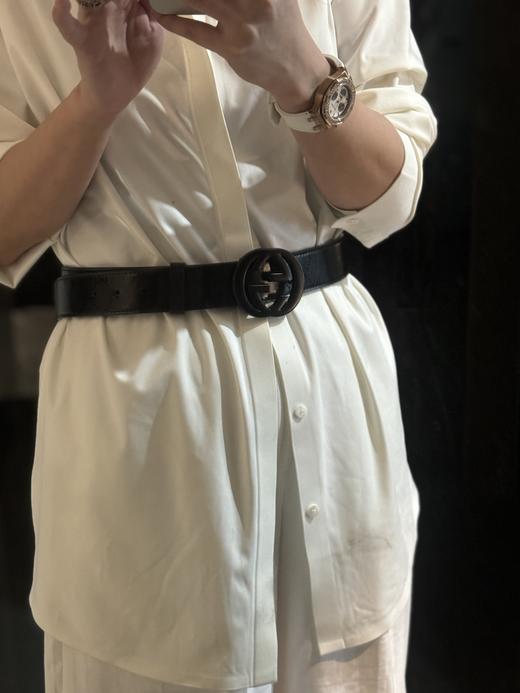 古家Logo 皮革皮带 印花腰带男女同款 商品图2