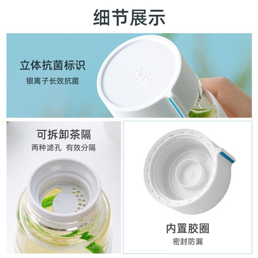 【茶花】玻璃水杯男玻璃杯便携咖啡杯极简随行杯 商品图4