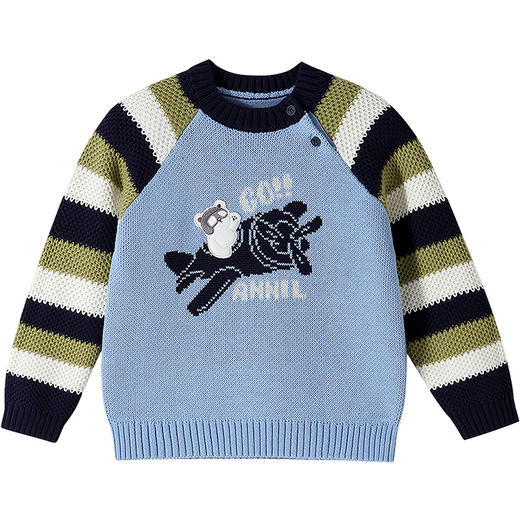 【实体店同款】男童中领针织上衣冬季新款安奈儿童装XB544026 商品图6