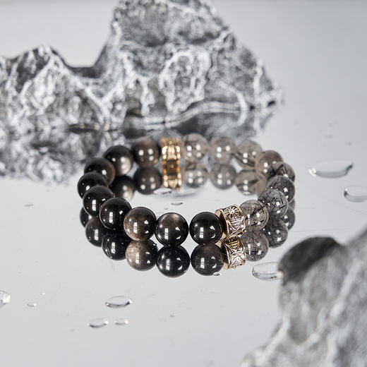 大英博物馆 埃及系列 晴空之眸 银曜石发晶手链 商品图2