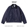 2176SDSA男士秋冬新款痞帅男装极简风拼皮拉链夹克外套百搭港风时尚 商品缩略图0