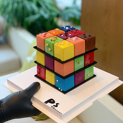 彩色魔方蛋糕 商品图0