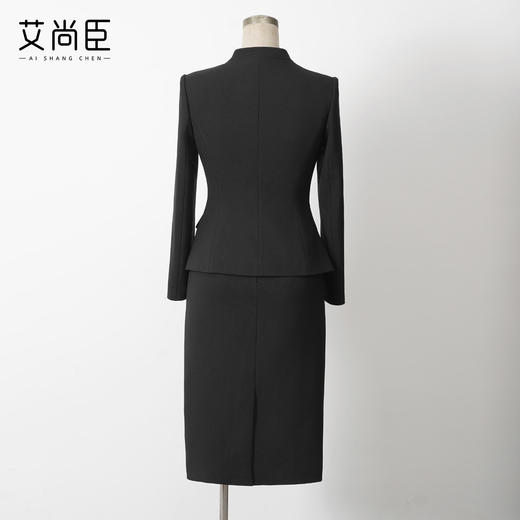 艾尚臣气质西装套装女秋小个子高级感职业装干练修身通勤优雅正装 商品图4