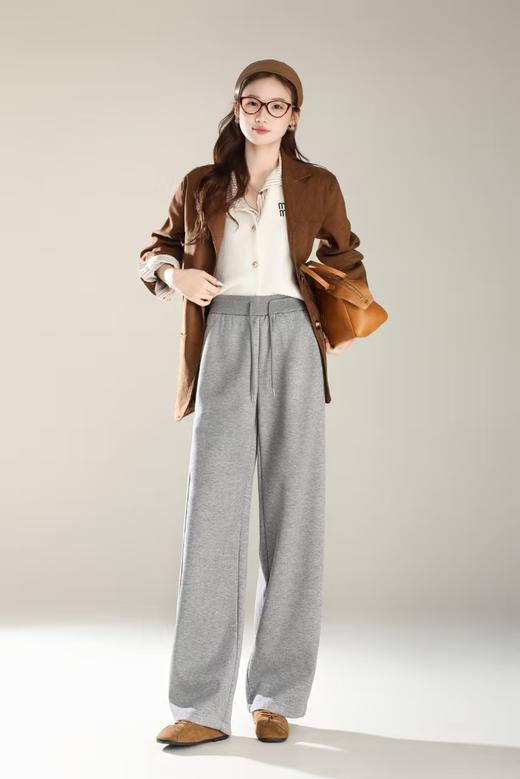 LS竹纤维女士醋酸羊毛直筒裤1687 商品图2