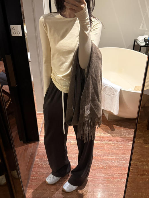 纯yuan 进口德绒❗️Moc*o 秋冬新品保温德绒boxyfit松紧高腰休闲裤/卫裤 商品图14