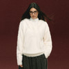 Ariseism 美式复古白色连帽毛衣外套女秋季新款上衣 商品缩略图0