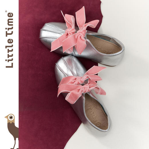 littletime女童皮鞋2025秋新款儿童公主风蝴蝶结复古芭蕾舞鞋单鞋 商品图0