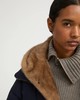 Yves Salomon - DOWN JACKET TECHNICAL FABRIC/MINK - NAVY/PASTEL - 女装 - 羽绒服 - 深蓝色 商品缩略图6