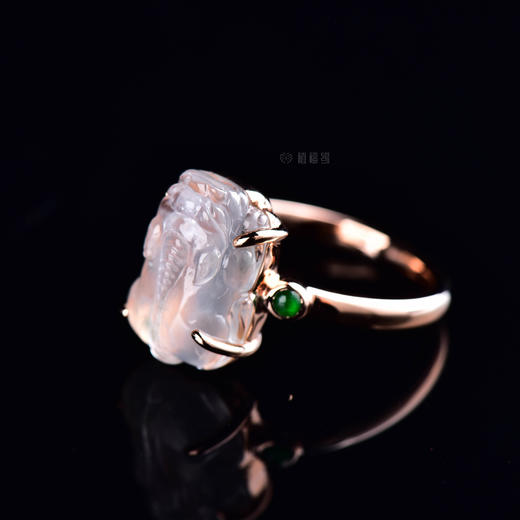 【好运来】玻璃种翡翠貔貅戒-JZ12210017 商品图5