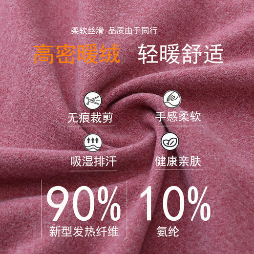 更适合老年人的保暖衣 加绒保暖 中老年保暖内衣女士半高领妈妈睡衣打底衫老人秋衣秋裤套装男 商品图6
