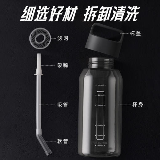 【茶花】劲派大容量水壶夏天喝水水壶 商品图1