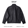 SDSA男士秋冬新款痞帅男装高街时尚纯色拉链立领夹克外套嘻哈百搭 商品缩略图4
