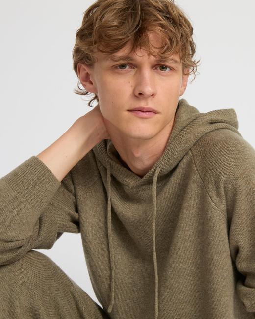 Yves Salomon - HOODIE KNITWEAR - CARDAMONE - 男装 - 针织衫 - 豆蔻绿 商品图2