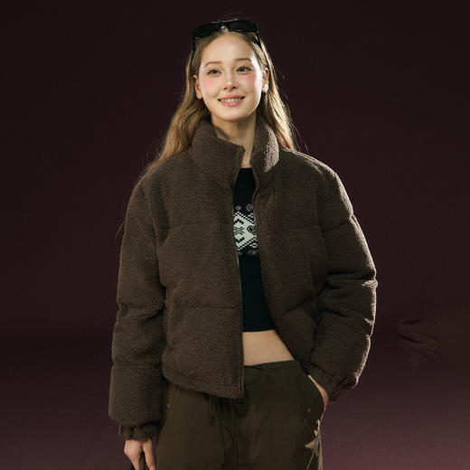 Ariseism 美式复古棉服女冬季新款加厚保暖外套 商品图2