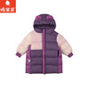 棉果果冬季新品女童涤丝纺羽绒保暖加厚多色拼接长款羽绒服M422102925606 商品缩略图1