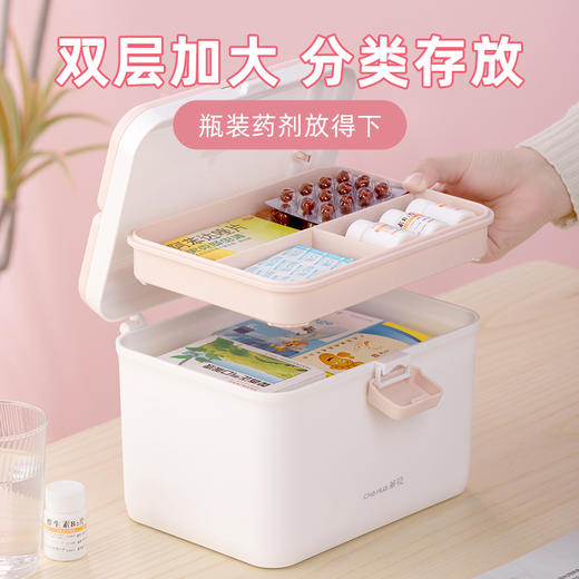 【茶花】利佳手提药箱 幼儿园儿童便携收纳箱 商品图2