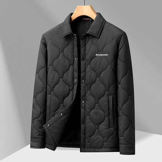 【DPX】大依优型大码男装冬季加棉夹克棉服商务时尚休闲轻奢翻领棉衣300斤 商品图5