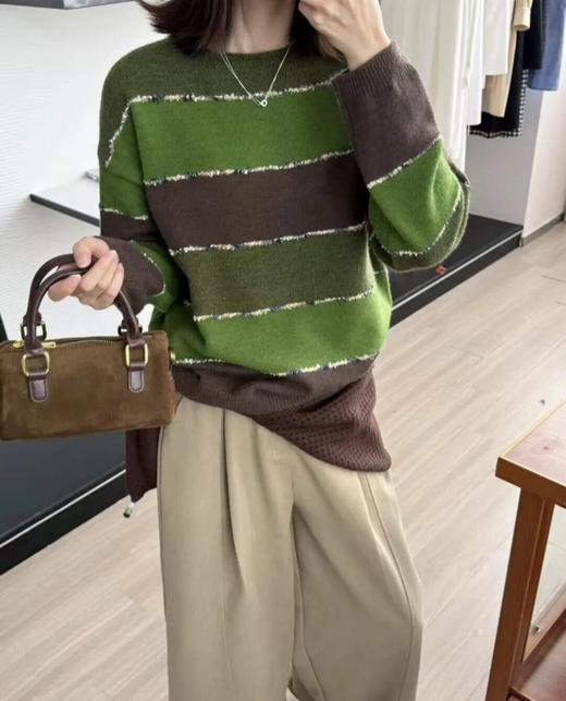 抹茶可可棕毛衣 | 显白、更高级，承包你整个秋冬的 “慵懒高级感”【3-5天发货，周末顺延】 商品图7