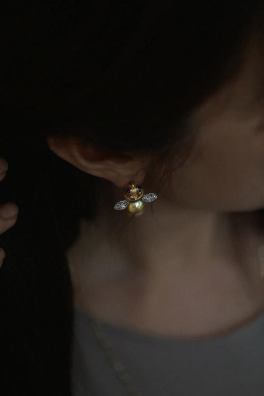 了不起的小熊蜂耳钉！ 商品图0