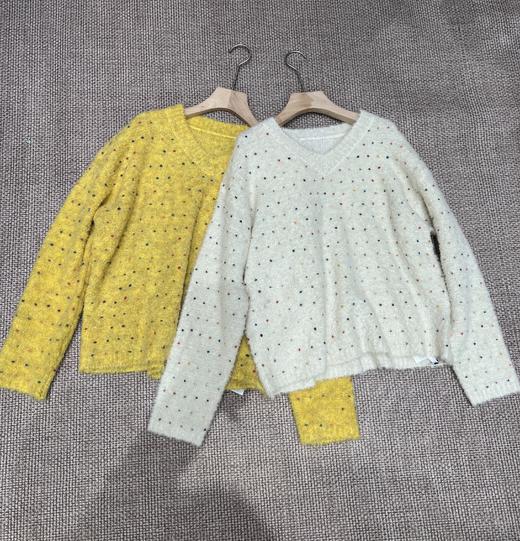 【门店同款】ENJOY冬季“暖冬软糖”温柔彩点毛衣 167743076 商品图0