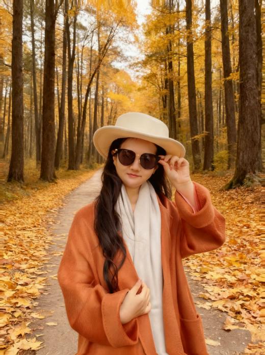 【直播大场福利】编号18 南瓜水波纹大衣  温柔气质 高级感 秋冬大衣  不退不换 商品图2