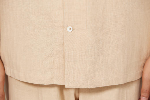 【素道】有机棉纱布上衣 有机棉纱布长裤   男士女士同款 棕色/棕白格 天然有机彩棉无荧光剂 无静电 安全 健康[漳州仓] 商品图13