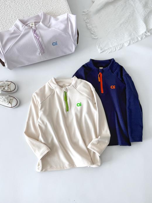 撸猫绒半拉链T恤3362 商品图7