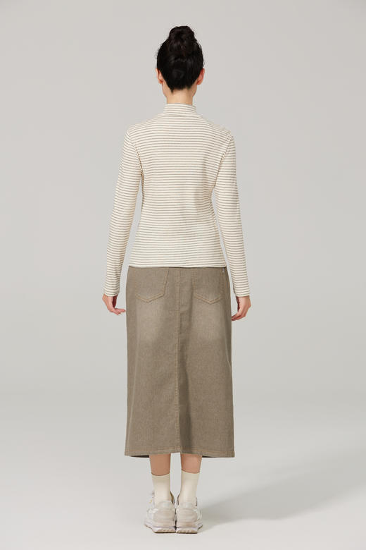 【素道】有机棉女士打底衫(薄款 )  小高领 长袖女士上衣 修身打底衫  秋冬内搭 亲肤舒适 百搭 贴身保暖  [漳州仓] 商品图1