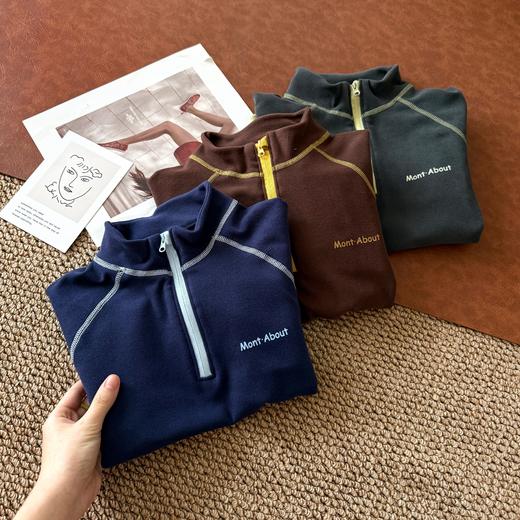 半拉链四针德绒衫3356 商品图7