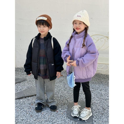 半高领拼接羽绒服 商品图0