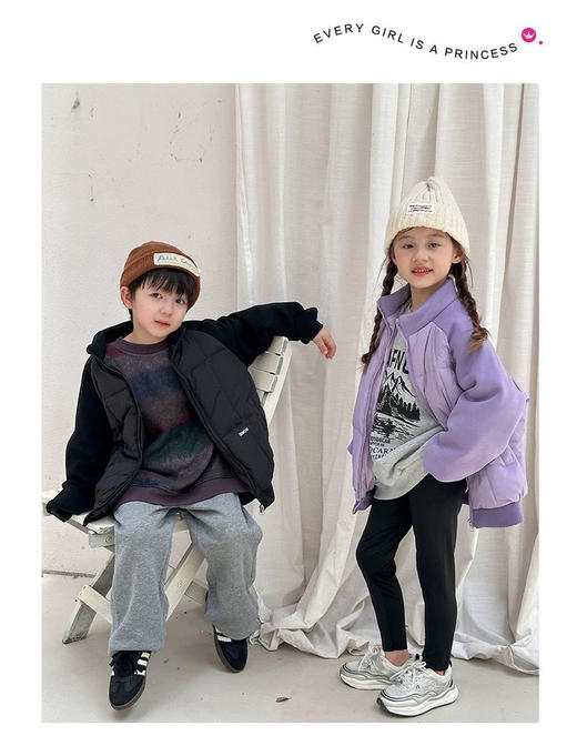 半高领拼接羽绒服 商品图6