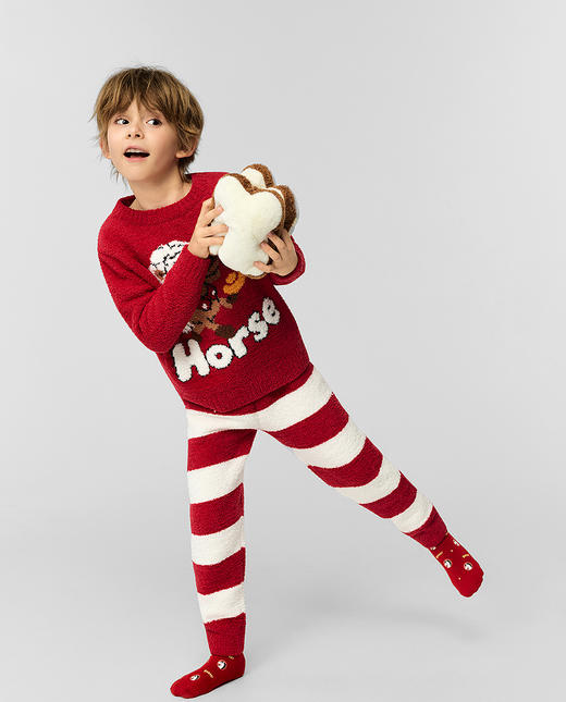 【春上新】8楼爱慕儿童Aimer Kids中性2件装-小马乐园长袖家居套装AK343J611，吊牌价899元 商品图2