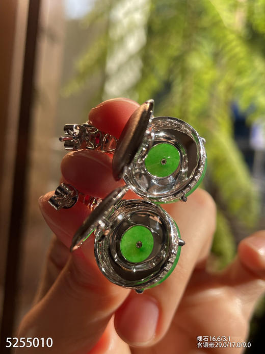 艳绿平安扣耳坠【5255010】具体价格微信咨询 商品图7