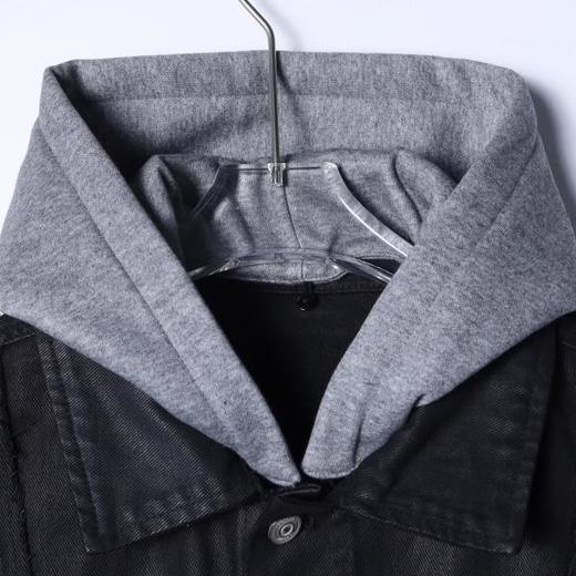 SDSA男士秋冬新款痞帅男装韩版撞色拼接连帽纽扣开衫夹克外套百搭 商品图1