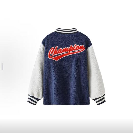 Champion kids 129.9元冠军儿童羊羔绒外套626548-QS（线上线下同时售卖 不保证有货 介意勿拍） 商品图5
