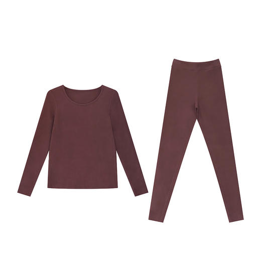 爱帝美利奴羊毛暖绒女士无痕保暖内衣套装 商品图6