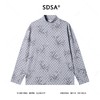 T4941SDSA男士秋冬新款痞帅男装简约撞色波点半高领长袖T恤百搭时尚潮 商品缩略图1