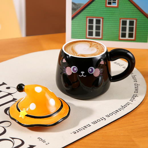 陶瓷杯380ml猫咪杯子马克杯-纪念日百货门店同款167343144 商品图2