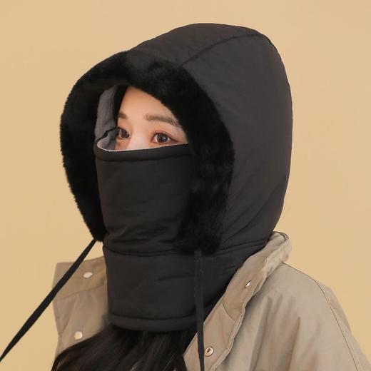 【冬季保暖雷锋帽子护耳】加绒加厚防寒面罩 围脖滑雪一体骑车防风骑行 商品图7