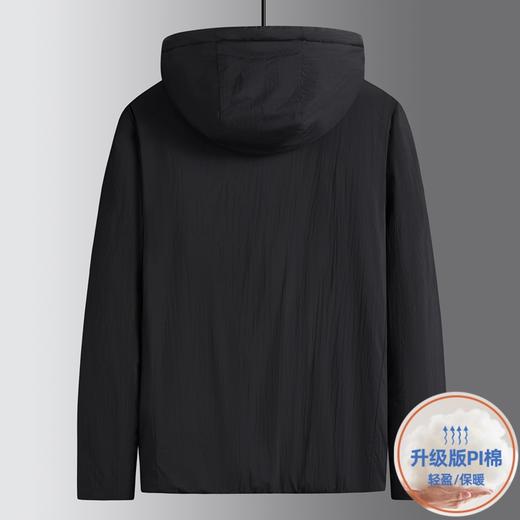 【升级PI科技棉】【DK】大依优型大码男装连帽棉衣防风保暖休闲轻量化棉服外套加肥加大上衣男士 商品图3