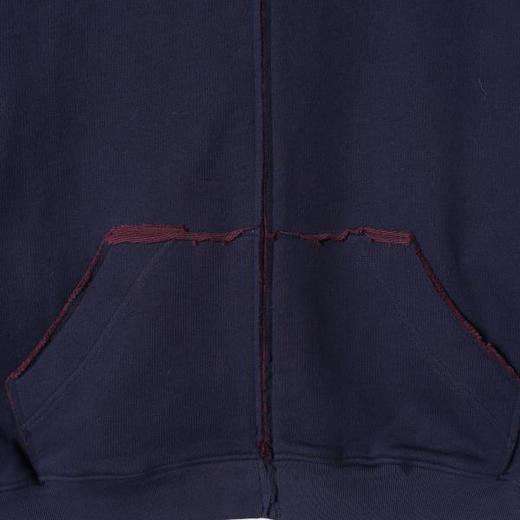 WT268SDSA秋冬新款痞帅男装韩版潮牌裁剪拉链圆领开衫卫衣外套百搭时尚 商品图3