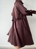 SIJIA｜AW2507 酒红麂皮长款皮风衣 商品缩略图2