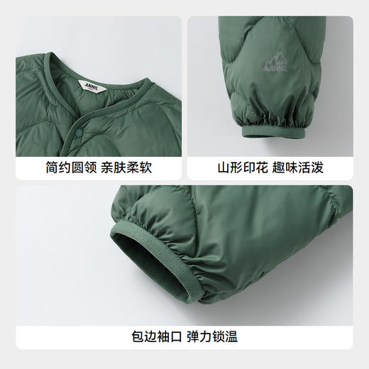 男女童短款羽绒服冬季新款安奈儿童装EM545579 商品图4
