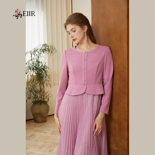 司歌假两件秋冬连衣裙优雅收腰A921193X 商品图2