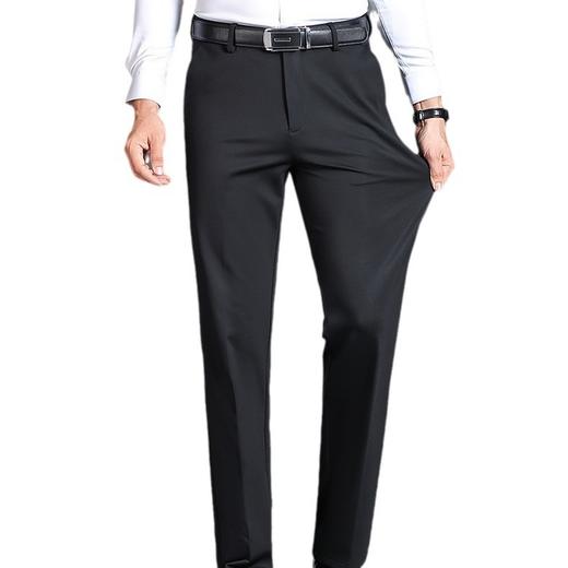 春秋商务西裤男士休闲裤冬季厚款弹力男裤子中年宽松直筒西装裤男 商品图4