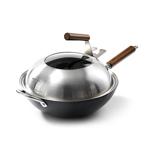 神田铁神系列三代纤维纹中式炒锅33cm-S 商品图6