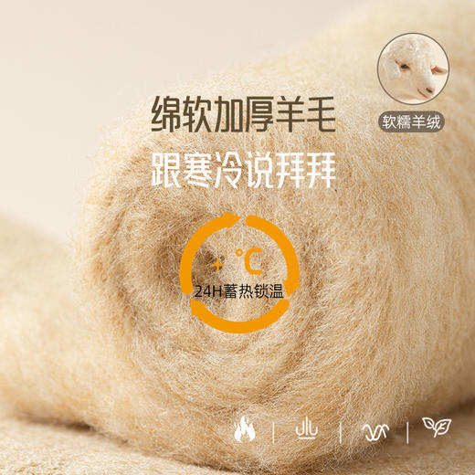 1221羊毛袜子男冬款超厚加长筒保暖地板袜发热防寒中筒男士羊绒袜 商品图4