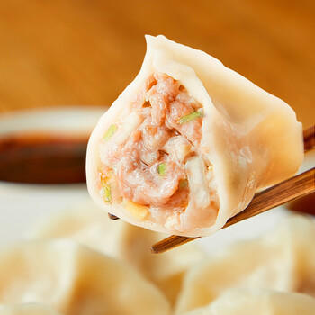 思念手打天下系列猪肉白菜水饺1.08kg54只 早餐蒸饺 商品图2